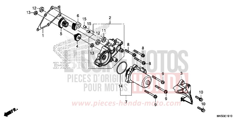 DEMULTIPLICATEUR de Africa Twin DCT MAT BALLISTIC BLACK METALLIC (NHA86) de 2020